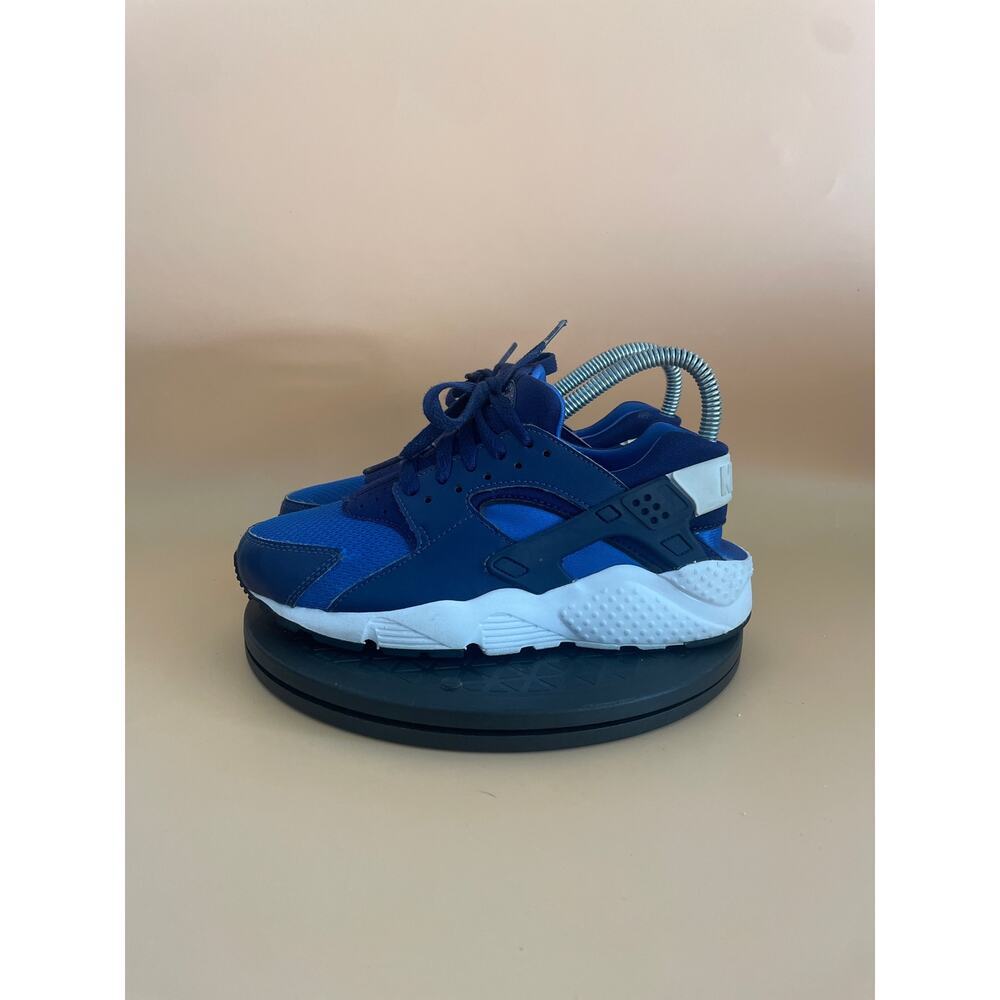 Nike Huarache Run Youth Sneakers Shoes Size 4.5 Blue White​